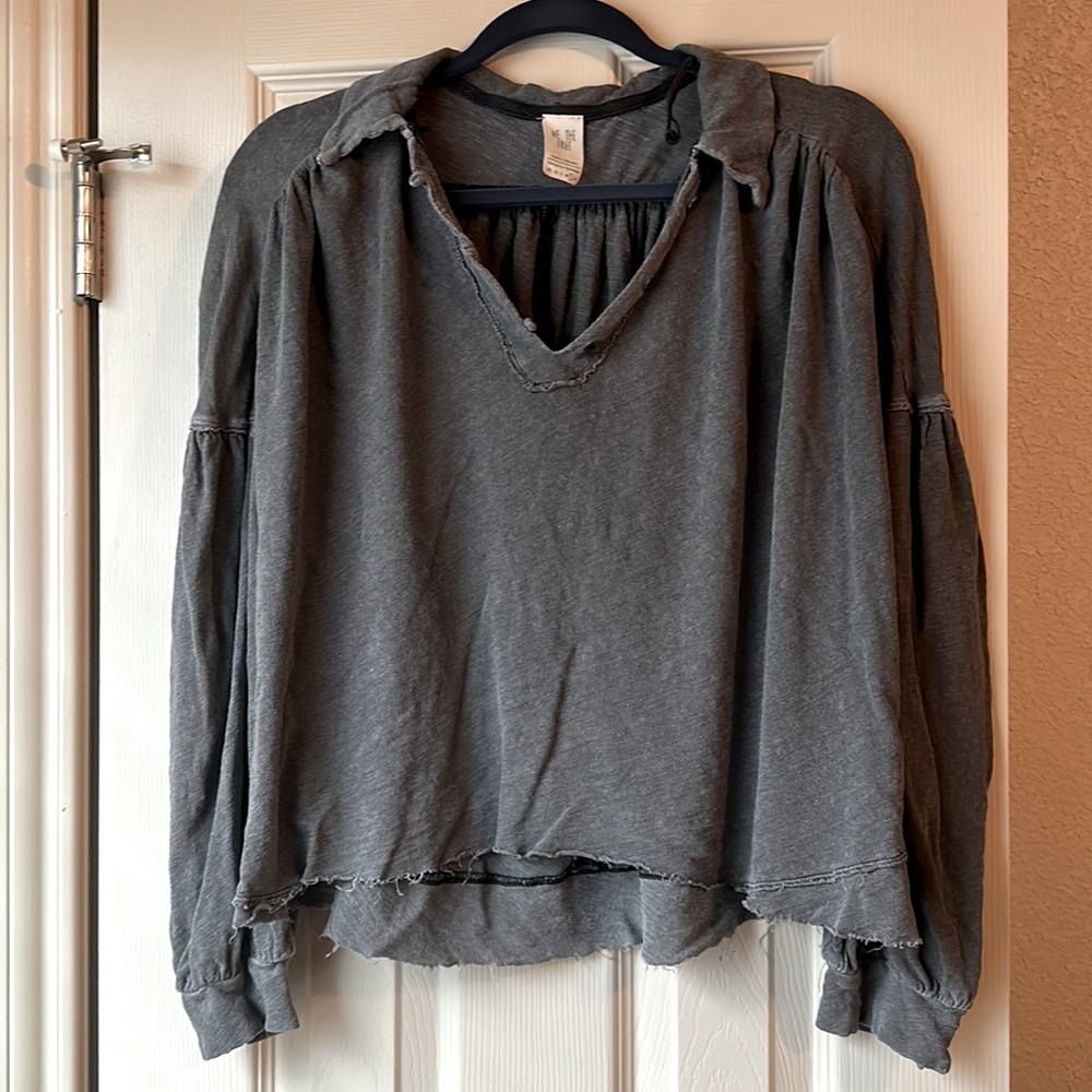 We the Free short length long sleeve top